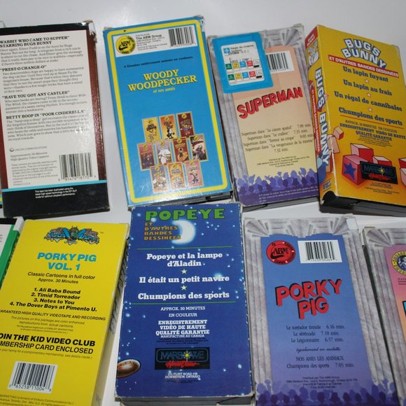 VHS Vintage (superman, popeye, porky pig, bugs bunny, humpty dumpty,...) - Picture 10 of 10